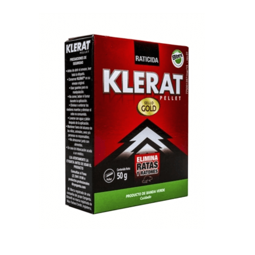 Raticida Klerat Pellets 50 Grs X 10 Un