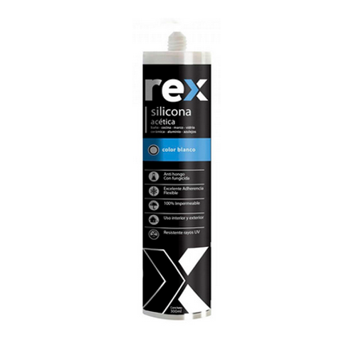 Silicona Acetica Aderex Blanca 280 ML