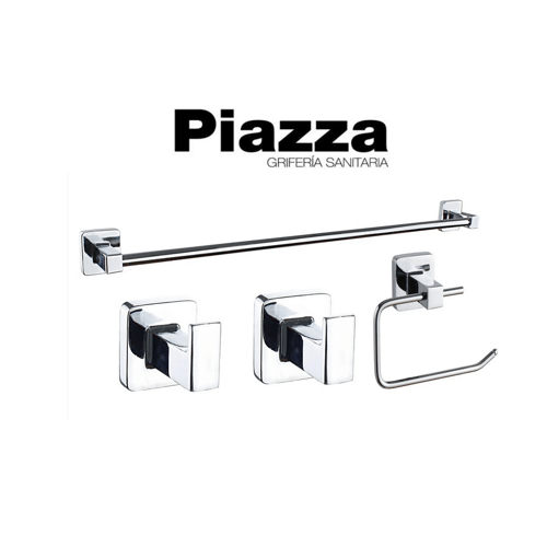 Set Accesorios Baño Arezzo Piazza 4 Piezas