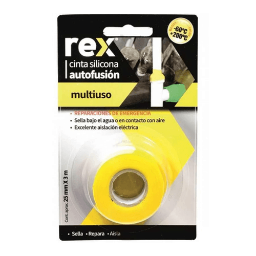 Cinta Silicona Autofundente Rex 25 MM x 3 Mts