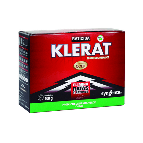 Raticida Klerat Bloques 100 Grs X 10 Un