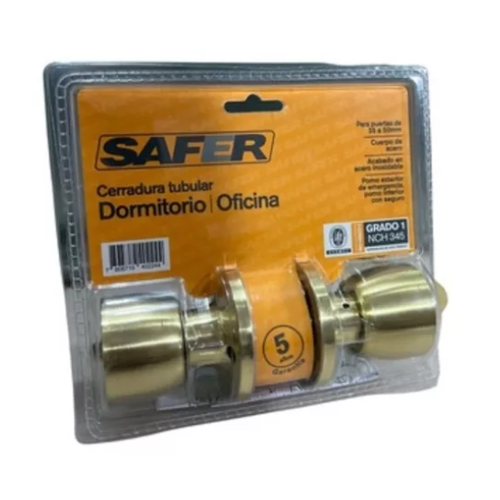 Cerradura Cil Safer Bronce Dormitorio Oficina