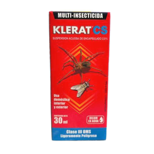 Insecticida Klerat Cs 30 Ml para Diluir en 3 Lts de Agua