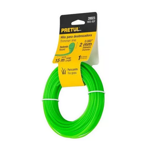 Nylon Pretul 2 MM para Orilladora x 15 Mts.